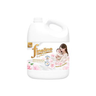 Fineline ไฟน์ไลน์ ผลิตภัณฑ์ปรับผ้า สูตรมาตรฐาน เจนเทิล ไวท์ แกลลอน 2,800 มล., สีขาว, หอมละมุน ผ้านุ่ม ติดทนนาน
