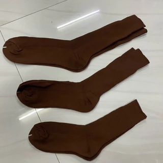 ถุงเท้าข้อยาวสีน้ำตาล มีทุกไซต์ให้เลือก