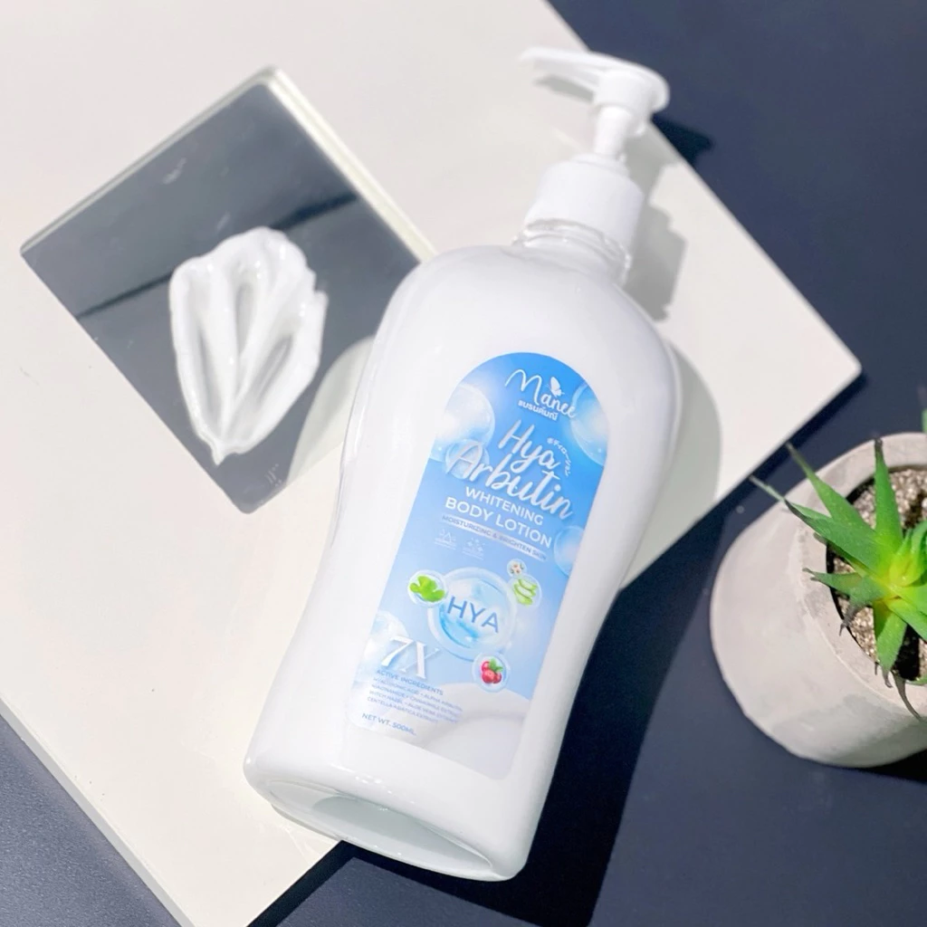 HYA Arbutin Whitening Body Lotion 500ml. แบรนด์มณี