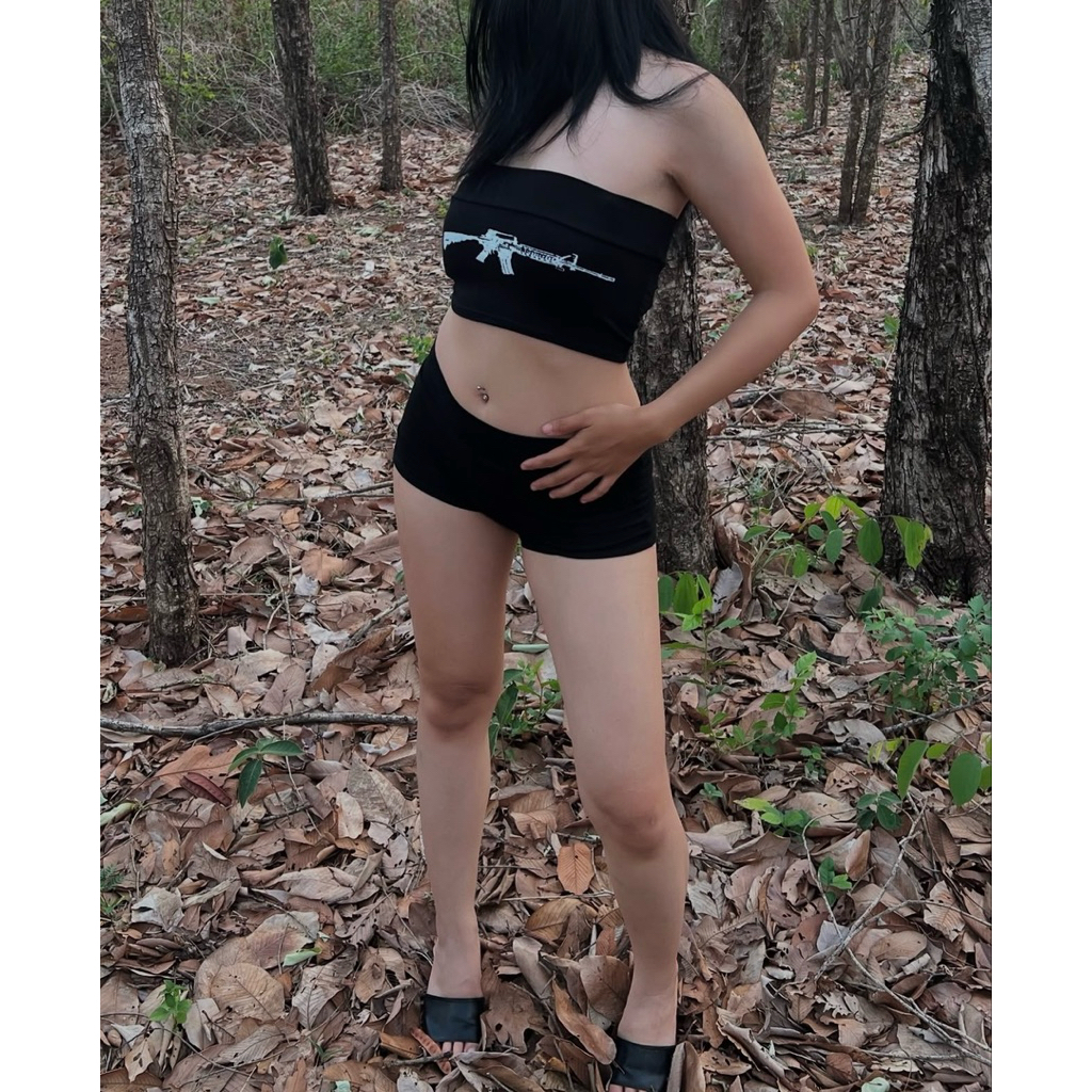 ชุดsettoxicgirl3สีขาวดำครีม - รูปที่ 5