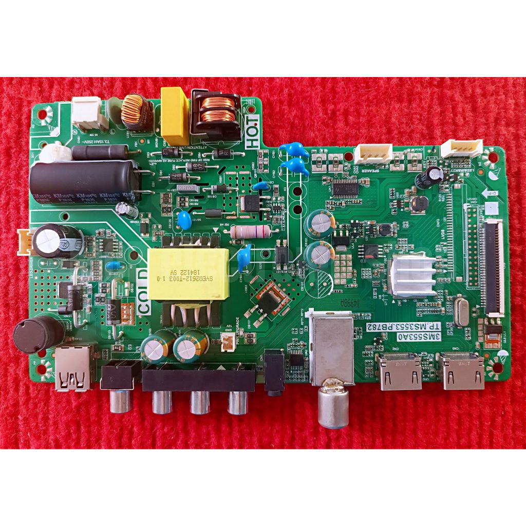 เมนบอร์ดทีวี Aconatic สำหรับรุ่น AN-32DH800NS พาสบอร์ด TP.MS3553.PB782