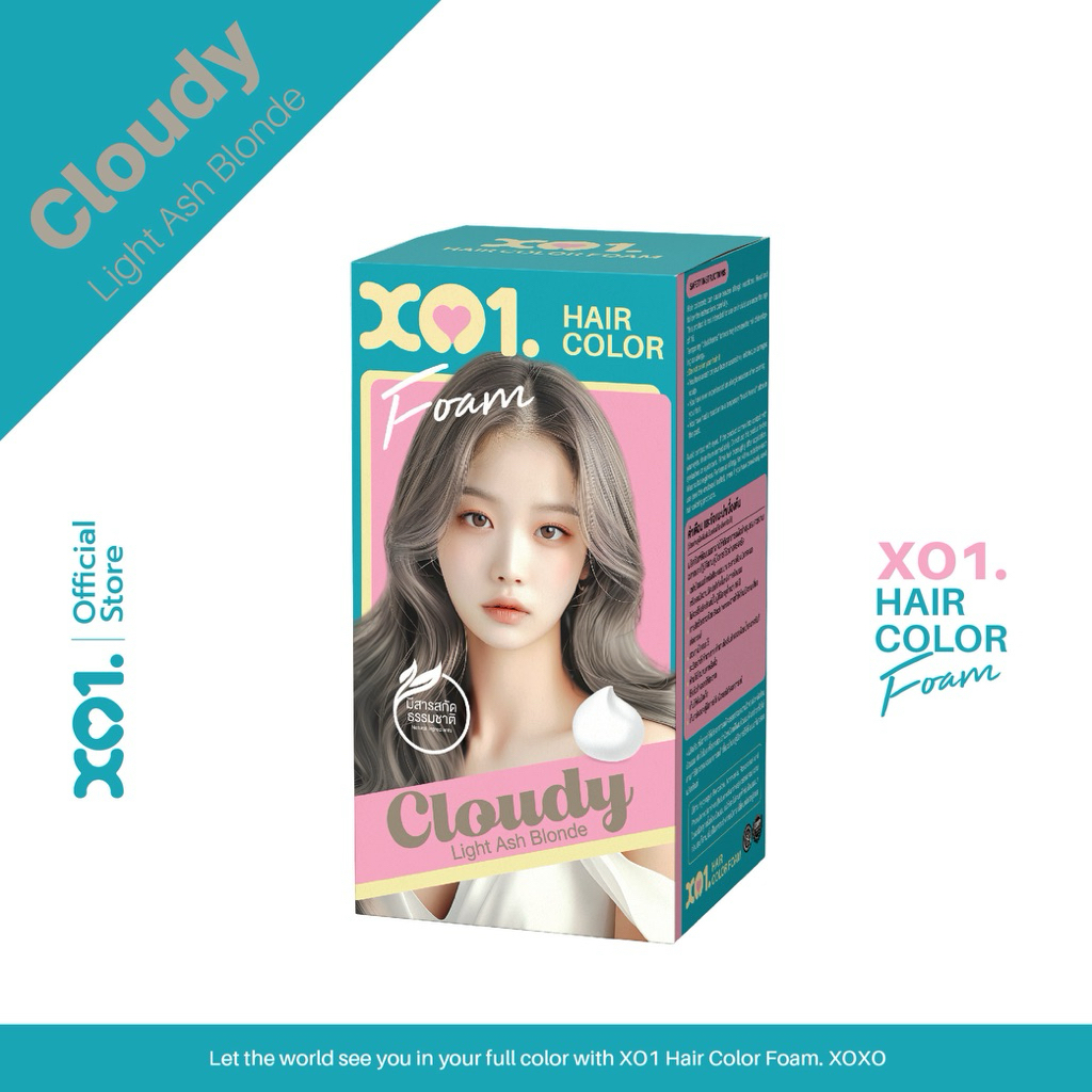 XO1. HAIR COLOR FOAM CLOUDY(LIGHT ASH BLONDE)