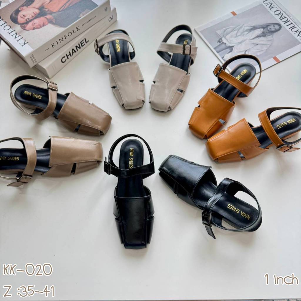NIWA shoes รองเท้ารัดส้น รองเท้าแฟชั่น ออกงาน KK-020