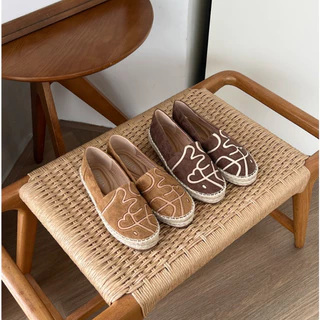 MINX รองเท้า espradrilles fluffy velvet รุ่นหนังกลับ ลายหัวใจ พื้นนุ่ม minxshoe