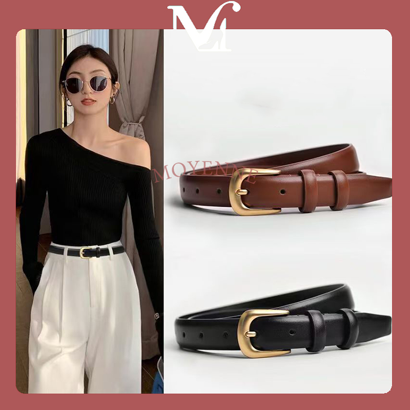 【จัดส่งจากกรุงเทพฯ】เข็มขัดผู้หญิง หัวเข็มขัดโลหะ โลหะผสมคุณภาพสูง เหมาะกับรอบเอว 22-34 เข็มขัดผู้หญิง หัวเข็มขัดโลหะผสมค