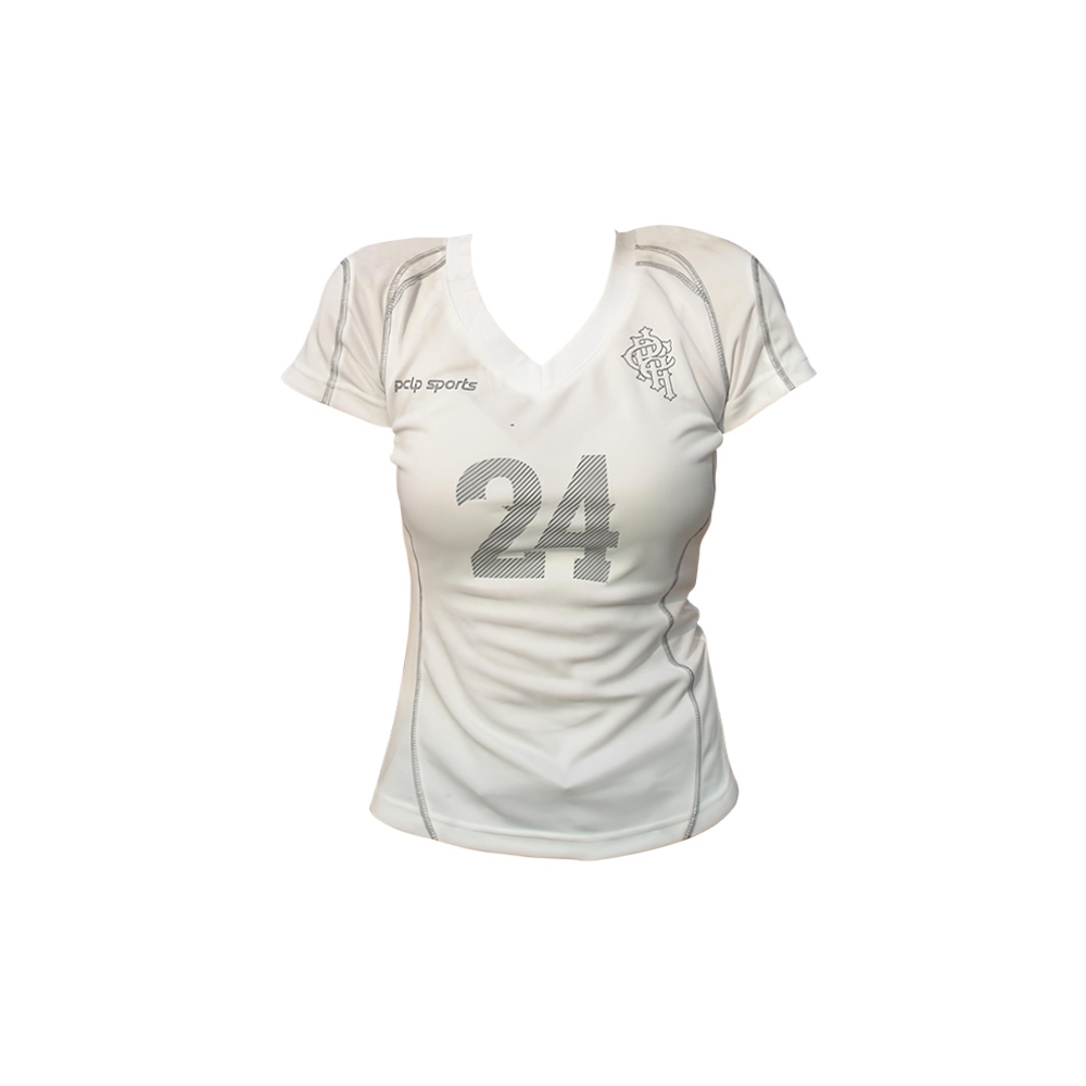 เสื้อยืดผู้หญิง เสื้อยืดคอวี สไตล์Y2K สุดเเท่ ทรงเข้ารูป #1502344