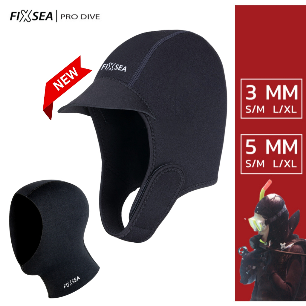 FIXSEA หมวกดําน้ํา Neoprene ที่เน้นไปที่กีฬาทางน้ำโดยเฉพาะ