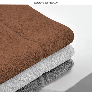 COJOYE ผ้าเช็ดเท้าโรงแรม 50*80cm พร้อมส่ง พรมเช็ดเท้า ผ้าฝ้าย100% พรมห้องน้ำ ซับน้ำได้ดี สบายเท้า ระบายอากาศ แบบแห้งเร็ว