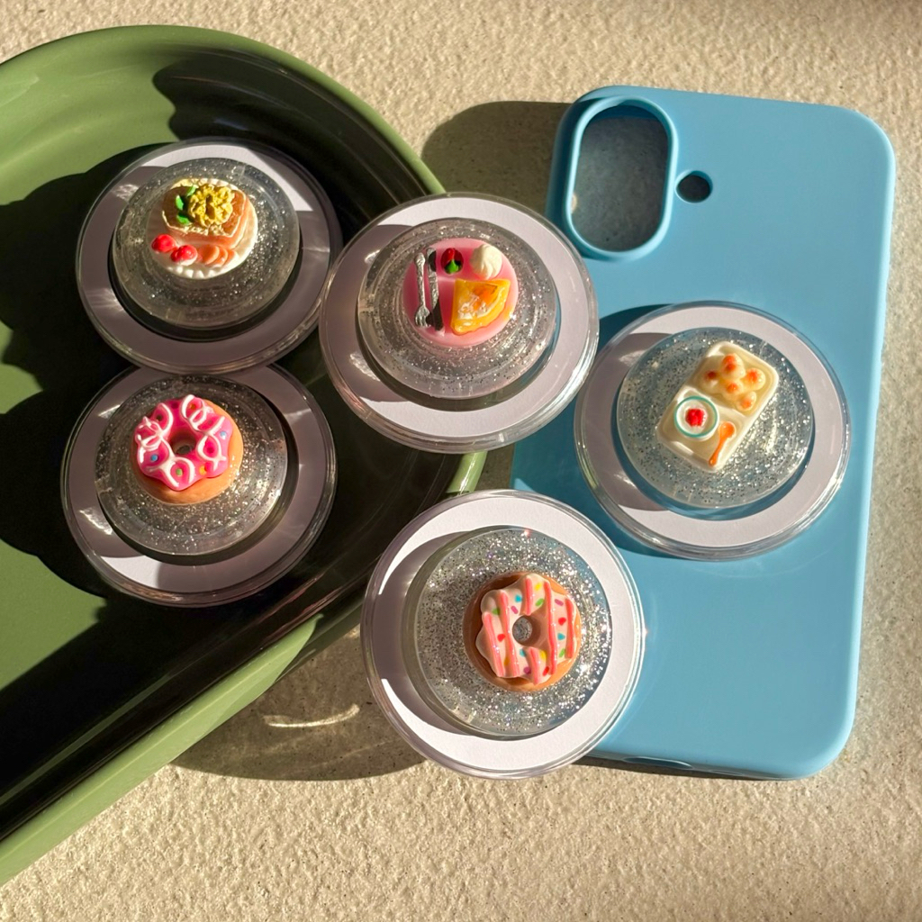 Piing me Griptok | แป้นติดเคสมือถือลายขนม ✨🧁 (แบบแม่เหล็ก)