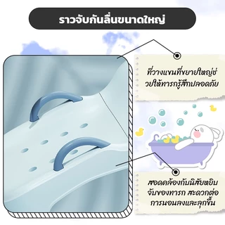 เตียงสระผมเด็ก พับเก็บได้ PUเบาะรองนั่ง เก้าอี้สระผมเด็ก เก้าอี้สระผมสำหรับทารก เพื่อความสะดวกสะบาย เตียงสระผม