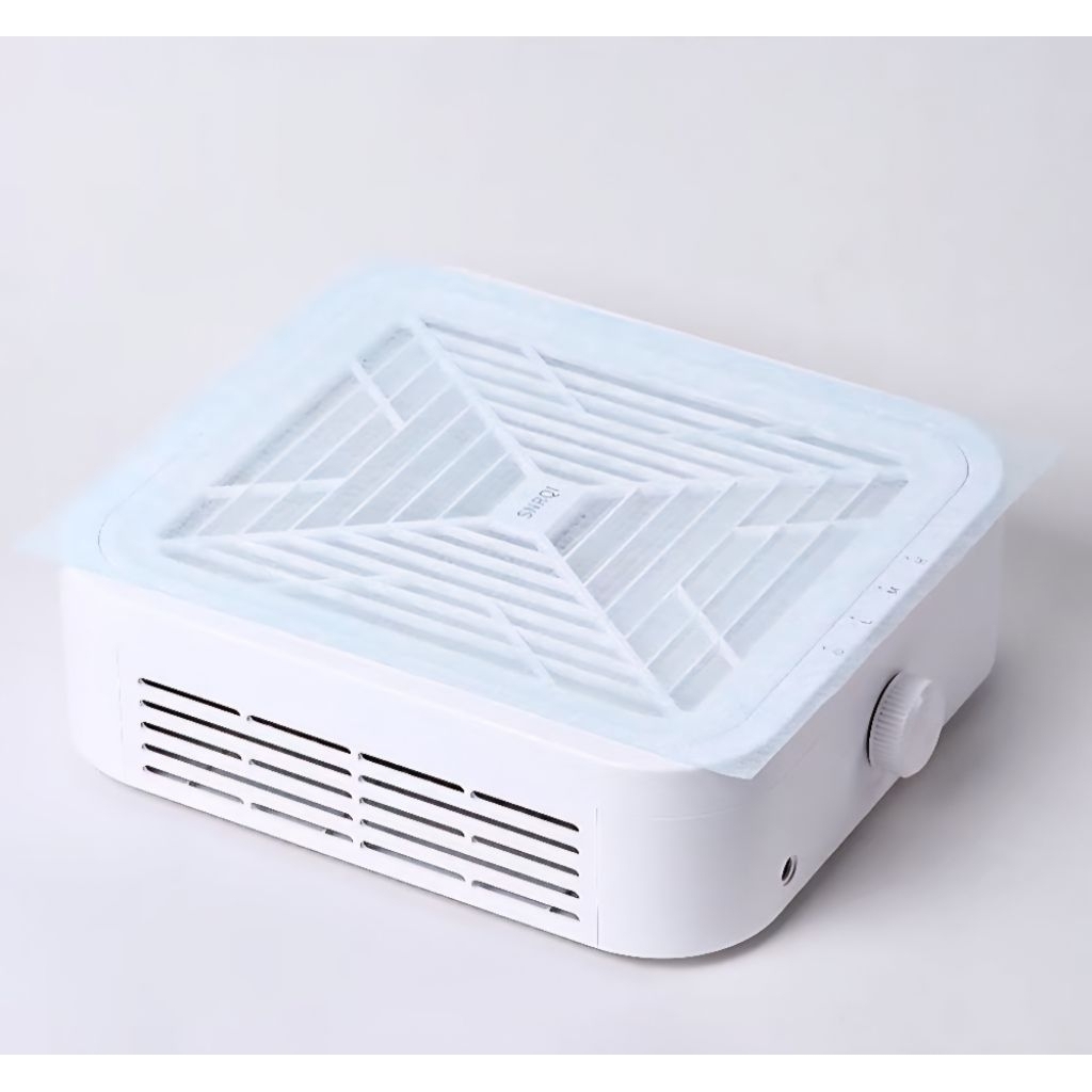 [ จัดส่งทันที ] Filter cotton  แผ่นกรองเครื่องดูดฝุ่น สำหรับร้านทำเล็บ 100 แผ่น (สีขาว) รูปที่ 3