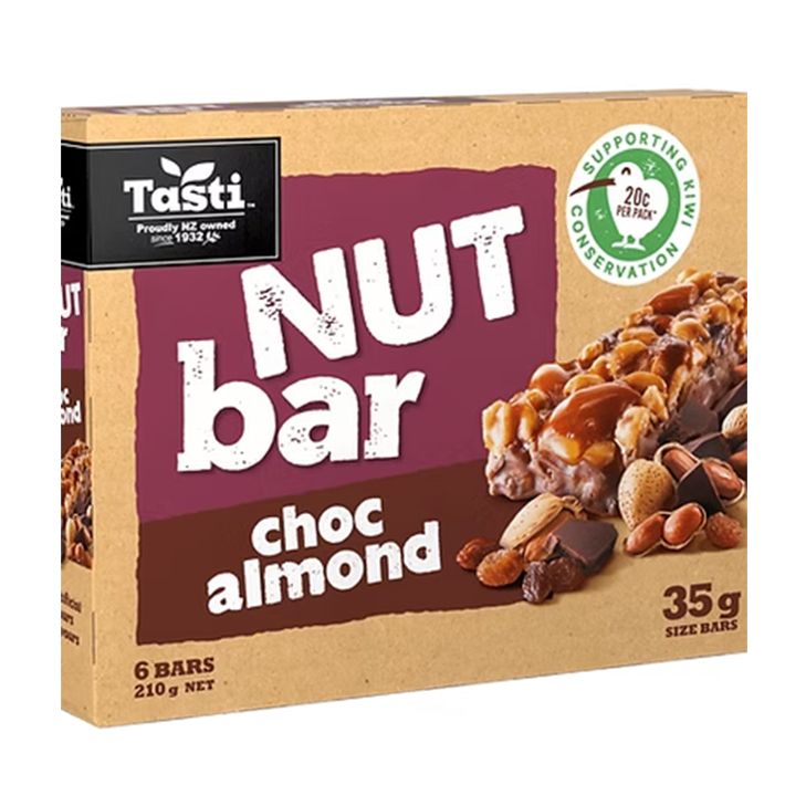 Tasti Nut Bar Choc Almond ทาสติ นัทบาร์ ช็อก อัลมอนด์ 210g.