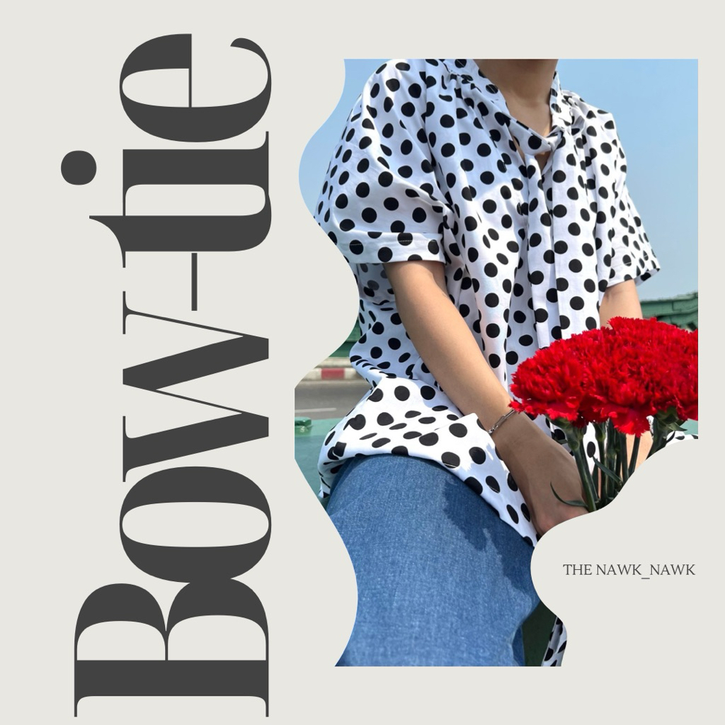 Bow-Tie oversized เสื้อผูกโบว์โอเวอร์ไซส์