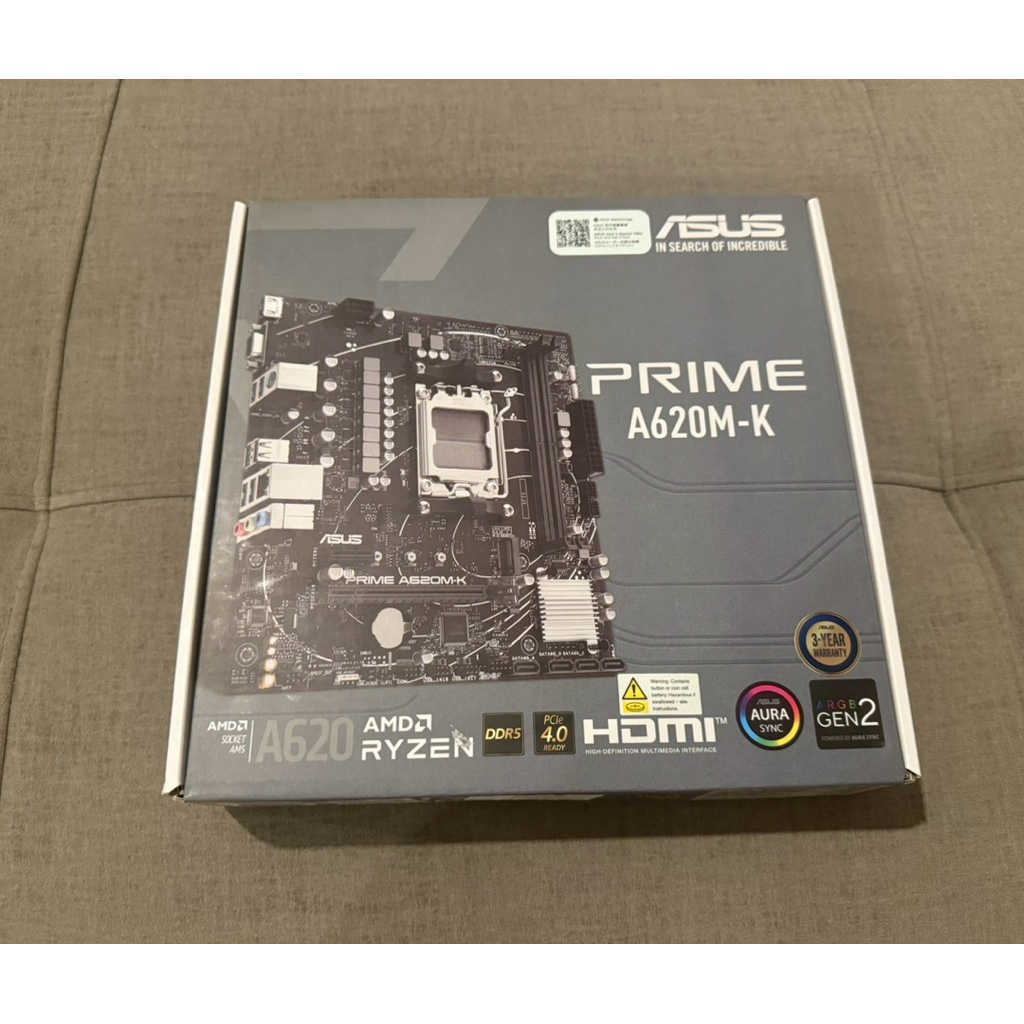 MAINBOARD ASUS PRIME A620M-K(DDR5)ยังไม่ได้แกะกล่อง