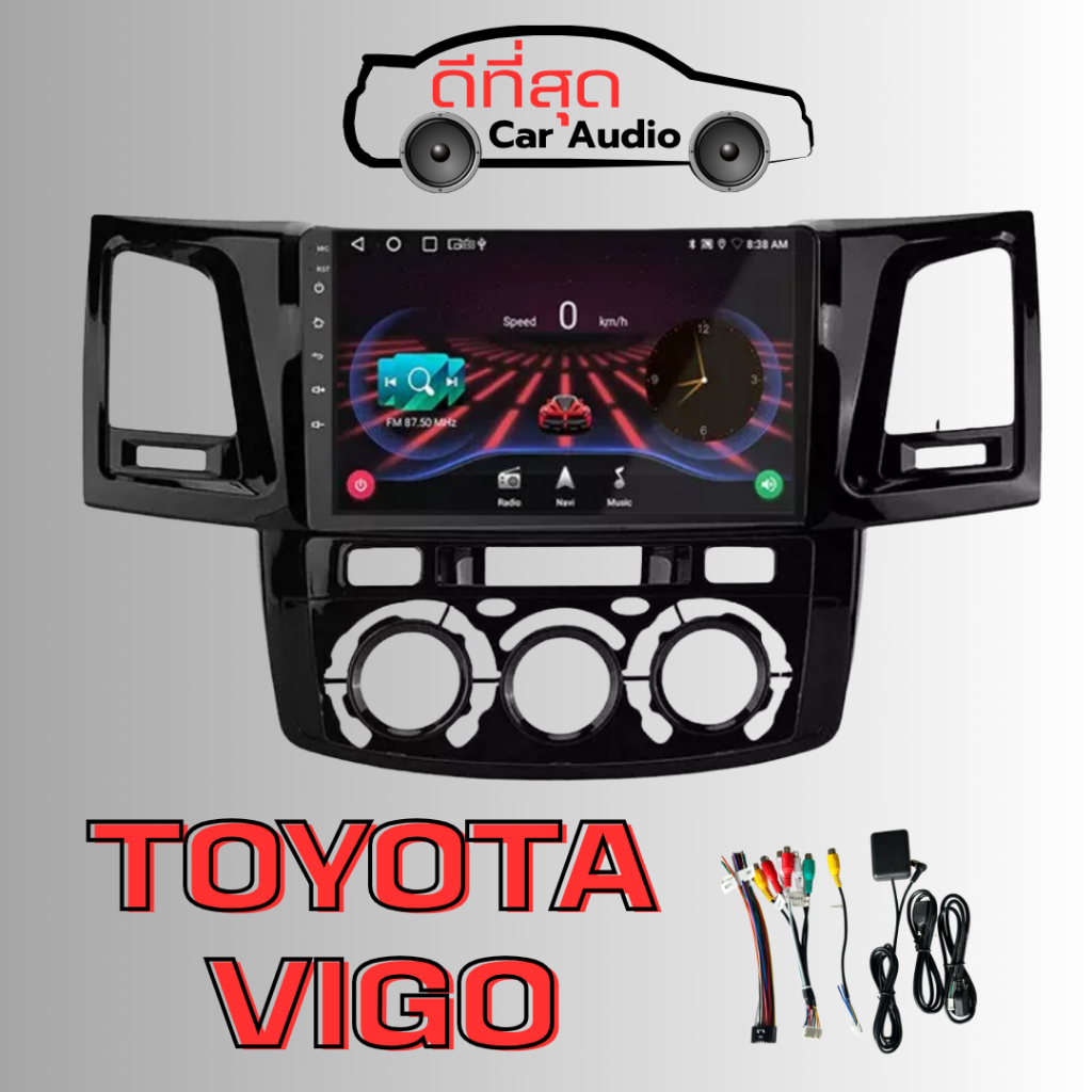 ส่งจากไทย]หน้าจอแอนดรอยด์ตรงรุ่น Toyota Vigo Vigo Champ CPU 8-Core