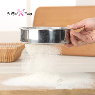 ที่ร่อนแป้ง ตระแกรงร่อนแป้ง สแตนเลส สําหรับร่อนแป้ง กระชอนสแตนเลส Stainless steel flour sieve(ขนาด 15 cm)