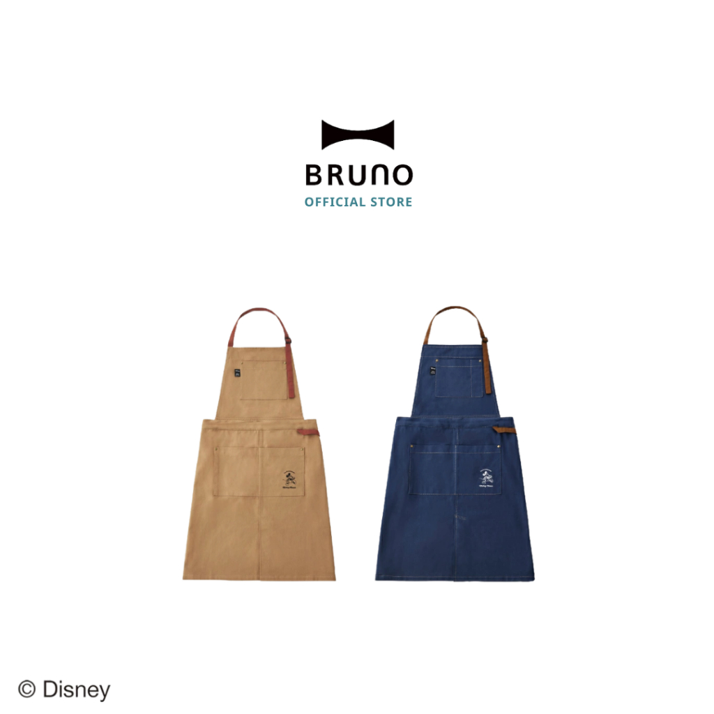 BRUNO x DISNEY Cafe Apron BHK313 ผ้ากันเปื้อนแบบเต็มตัว มีสายคล้องคอ สินค้าดิสนีย์ลิขสิทธิ์แท้