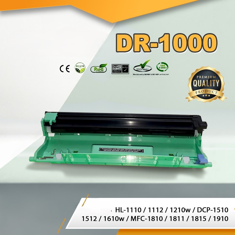 DR1000, DR-1000, ดรัม ตลับDRUM เทียบเท่า  ใช้กับ Brother HL-1110 /1112 /1210w /1510 /1512 /1610w /19