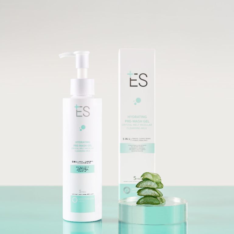 ES Hydrating Pre-wash Gel Cleansing Milk 180ml.