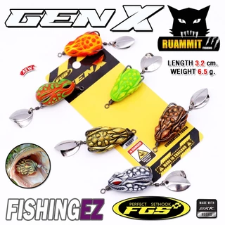 เหยื่อตกปลา เหยื่อปลอม กบยางGEN-X by FISHING EZ (ชุดตัวเบ็ด FGS V.1)