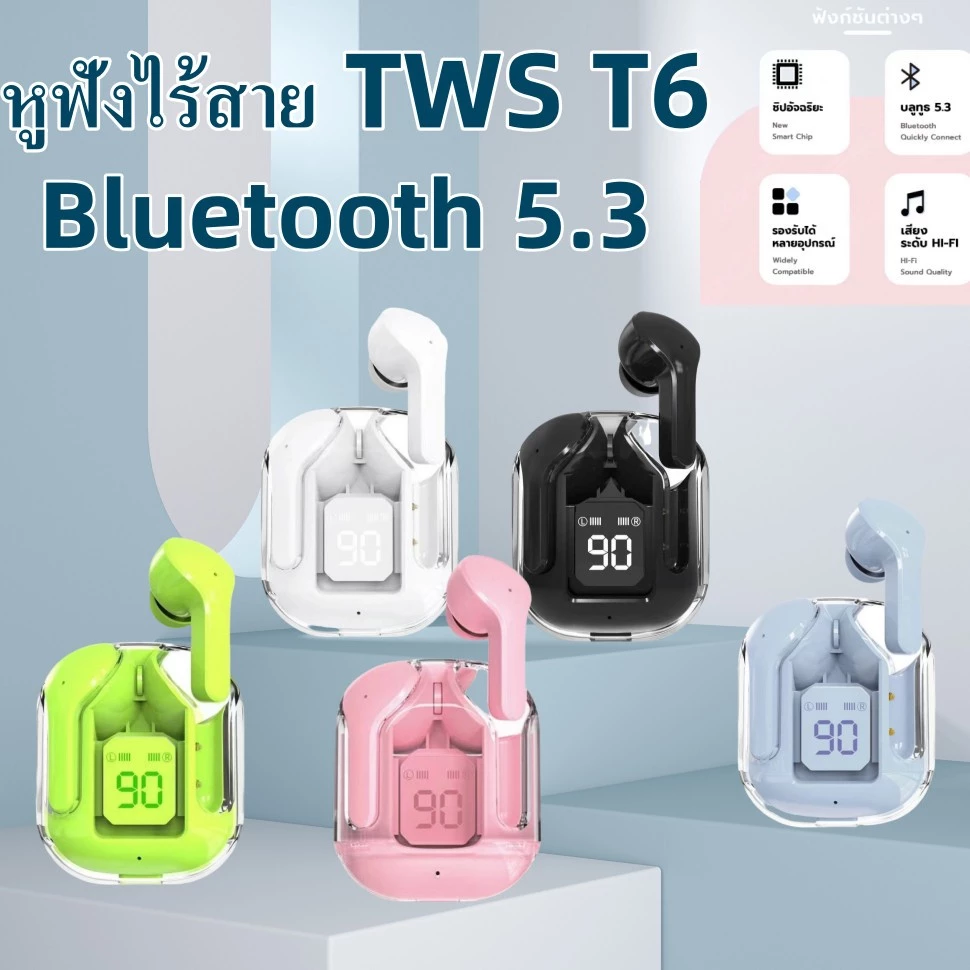 🔥GOOD 🔥หูฟังบลูทูธ หูฟังสเตอริโอ หูฟังไร้สาย แยกเสียงซ้ายขวา TWS Wireless bluetooth 5.0 Headset Earphone Earbud รุ่น