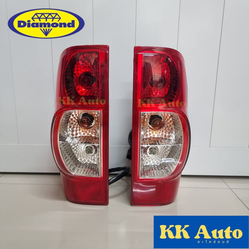 ไฟท้าย เสื้อไฟท้าย ISUZU D-MAX ปี 2007-2010 ตัวเตี้ย รุ่นเบ้าแดง ดีแม็ก dmax ดีแ