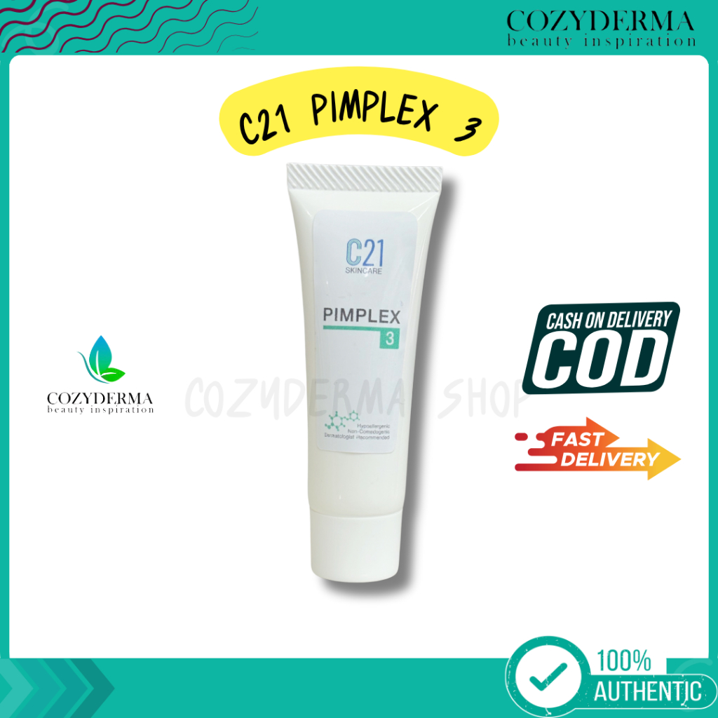 C21 Pimplex No.3 เจลครีม แต้มสิวอักเสบ ลดอุดตัน 10 ml