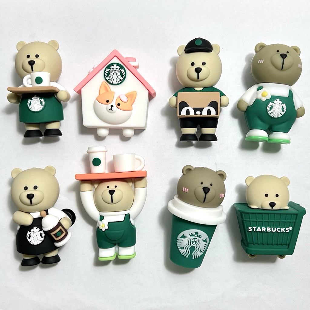 ตัวติดรองเท้ามีรู 3D ลายหมีสตาร์บัค Shoe Charm Bear Starbucks thumbnail 4