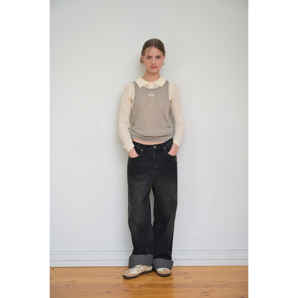 เสื้้อกล้ามซีทู Nala See -through tank knit