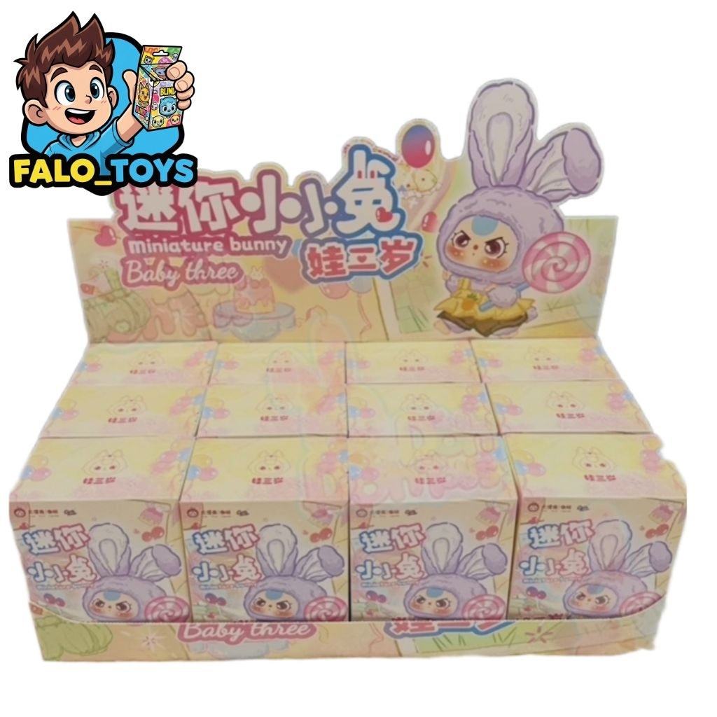 พร้อมส่ง baby three Miniature bunny ( 12 สุ่ม )