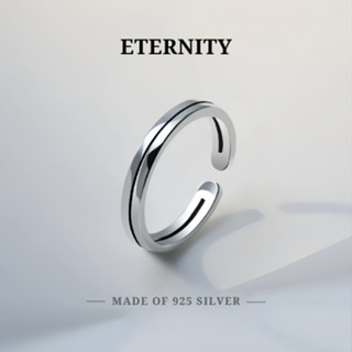 MEET💕แหวนเงิน Eternity แหวนปรับขนาด แหวนเงินสวยๆ แหวนมงคล แห…