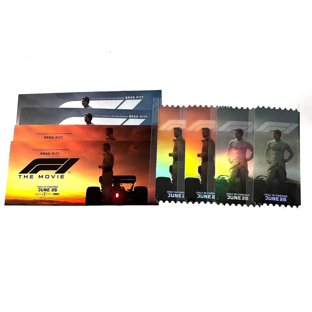 (ทักขอลด30%) ตั๋วสะสม F1 The Movie เอฟวัน F1 SF+ Collectible Ticket และ สติ๊กเกอร์ F1 จาก SF Cinema
