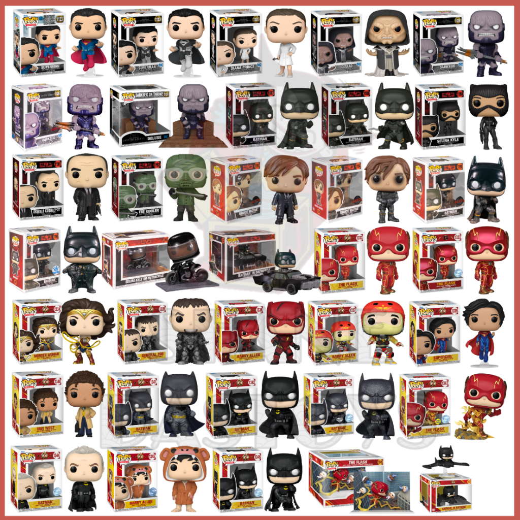{PRE-ORDER} Funko Pop! MOVIES : Justice League Zack Snyder, Batman, The Flash