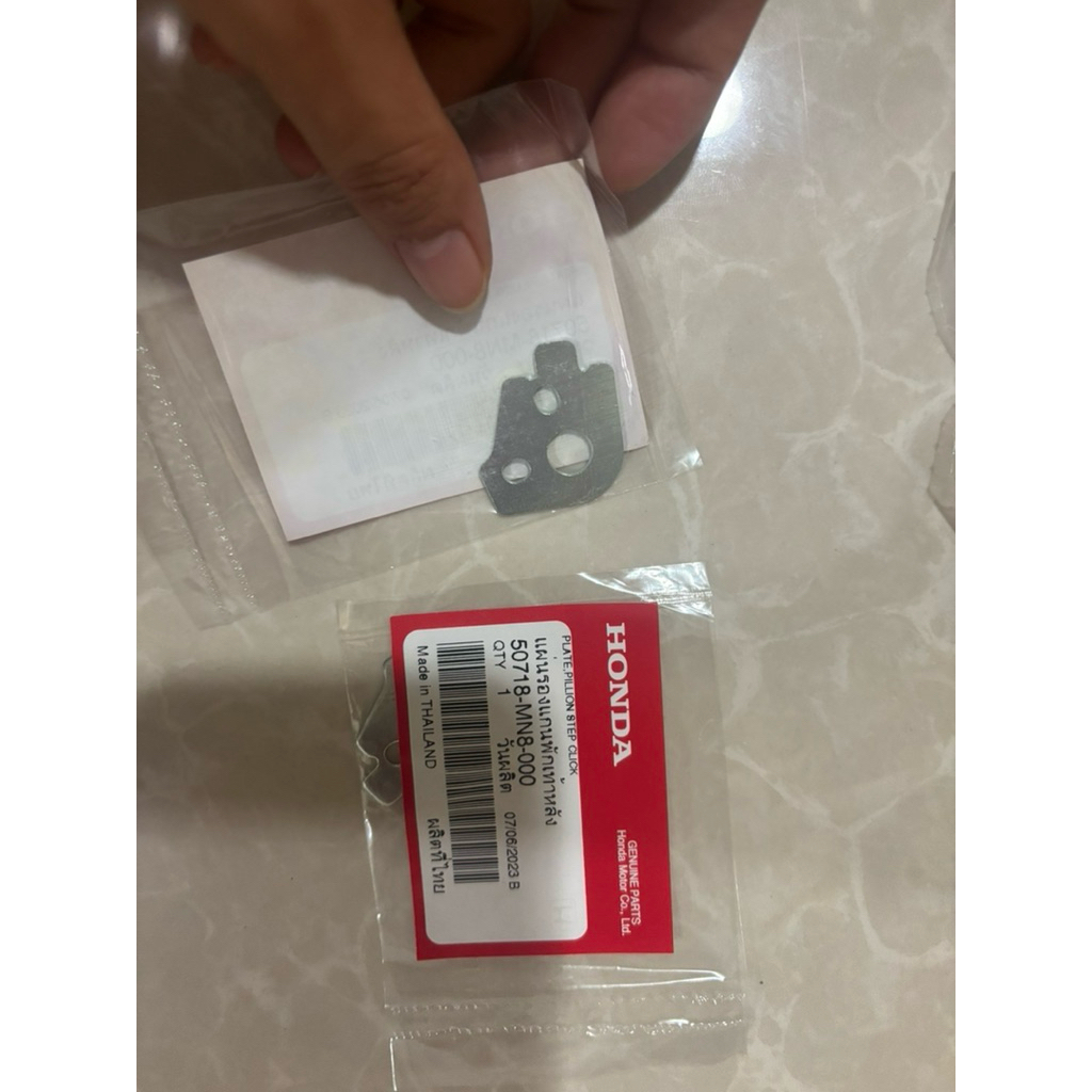 Honda CBR650R แผ่นรองแกนพักเท้า สลักพักเท้าหลัง เม็ดลูกปืน สปริงคันสตาร์ท(แท้เบิกศูนย์)***ราคาต่อชิ้นนะคะ****