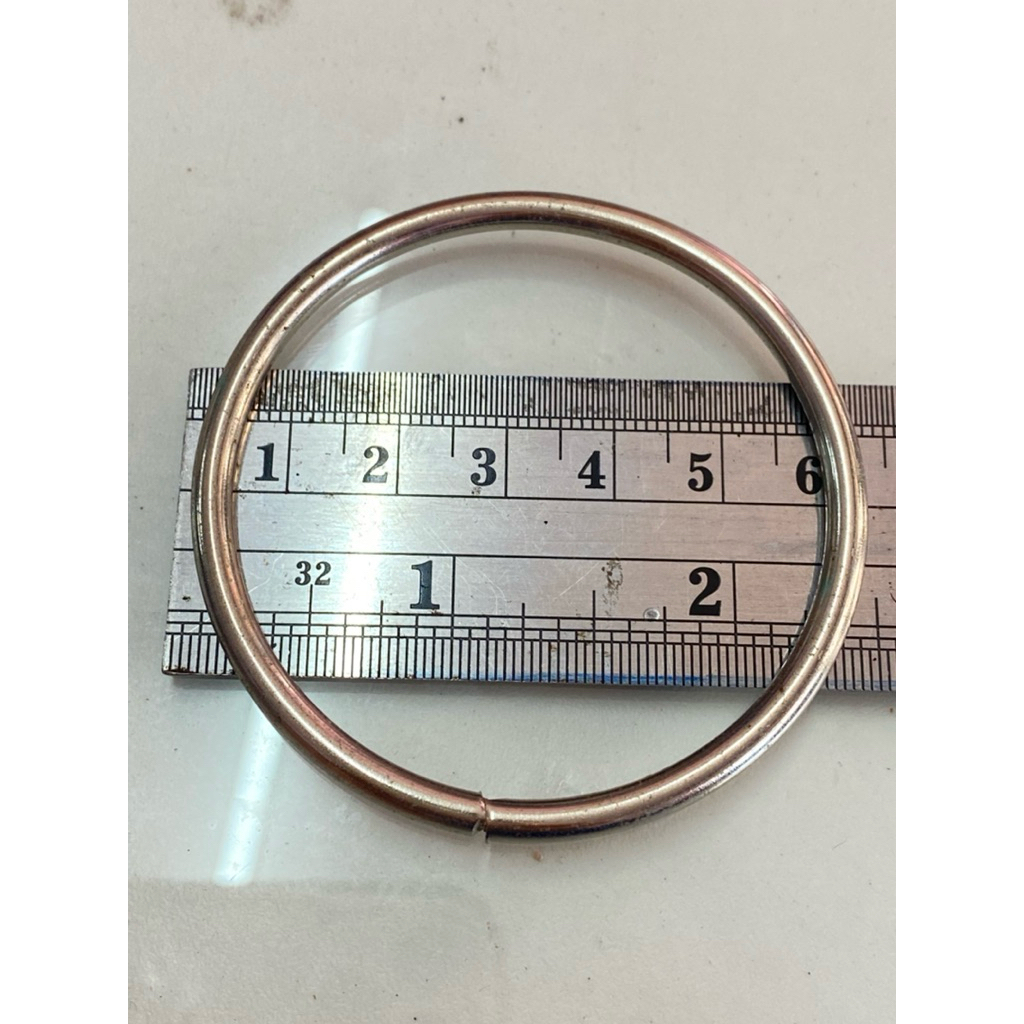 ห่วงกลมเหล็ก งานเงินโรเดียม ห่วงพวงกุญแจ ทรงกลมใหญ่ สีเงิน ขนาด4เซน งานเกรดเอ สีสวย ส่งไว ทรงสวย เส้นลวดหนา ห่อ50ชิ้น - รูปที่ 3