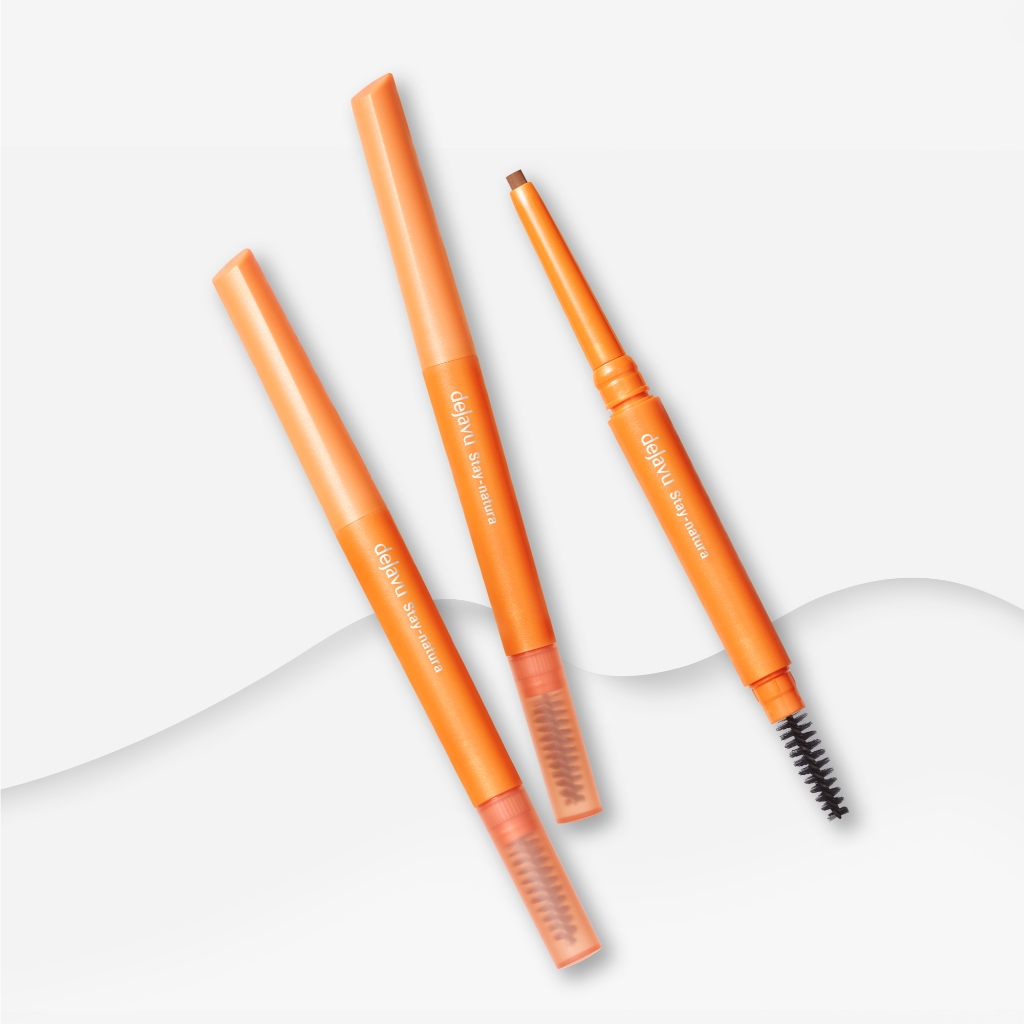 Dejavu Natural Lasting Eyebrow : ดินสอเขียนคิ้วเนื้อครีมแบบเกลียวหมุนพร้อมแปรงสปูลี่ย์