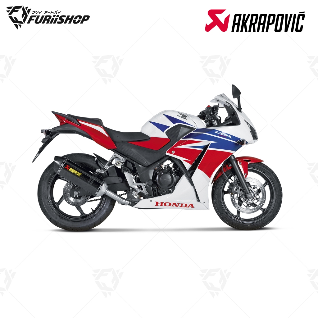 ท่อสูตร/ท่อแต่ง/ท่อไอเสีย Akrapovic Slip Carbon : for Honda CBR300R/CB300F