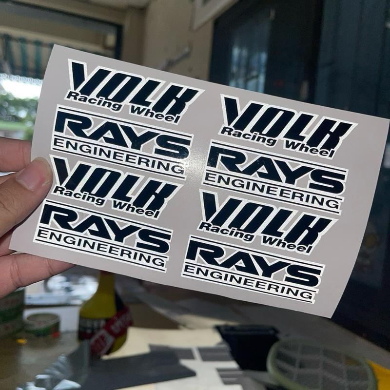 สติ๊กเกอร์ VOLK , RAYS ติดก้านล้อแม็ก สะท้อนแสง | by CN Sticker