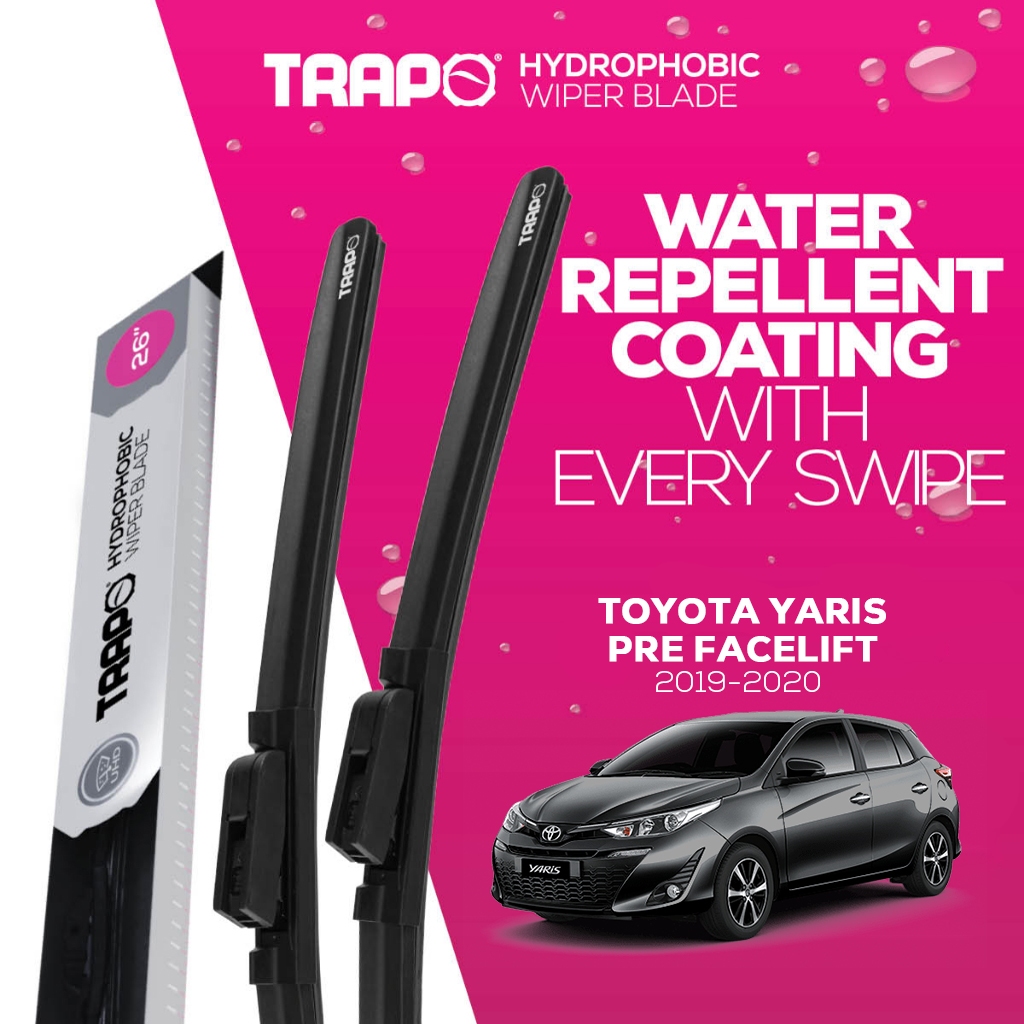 ที่ปัดน้ำฝน Trapo Hydrophobic Toyota Yaris Pre Facelift (2019-2020) 1 คู่