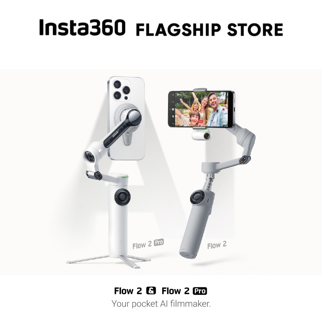 Insta360 Flow 2 Series ไม้กันสั่น มือถือ กิมบอล ไม้เซลฟี่ ขาตั้ง Tripod Smartphone Gimbal Stabilizer