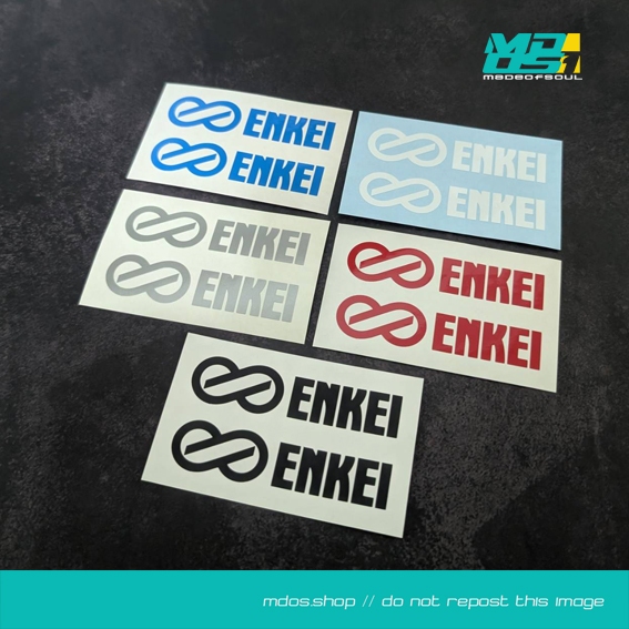 สติกเกอร์ไดคัท ENKEI  สติกเกอร์แต่งรถ