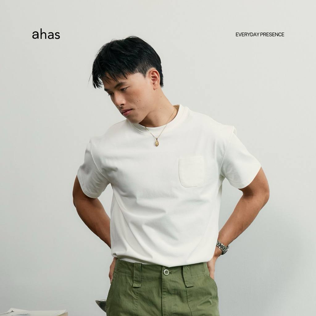 “ ahas  cotton  pockets  tee “ M-XL - ahas.official
