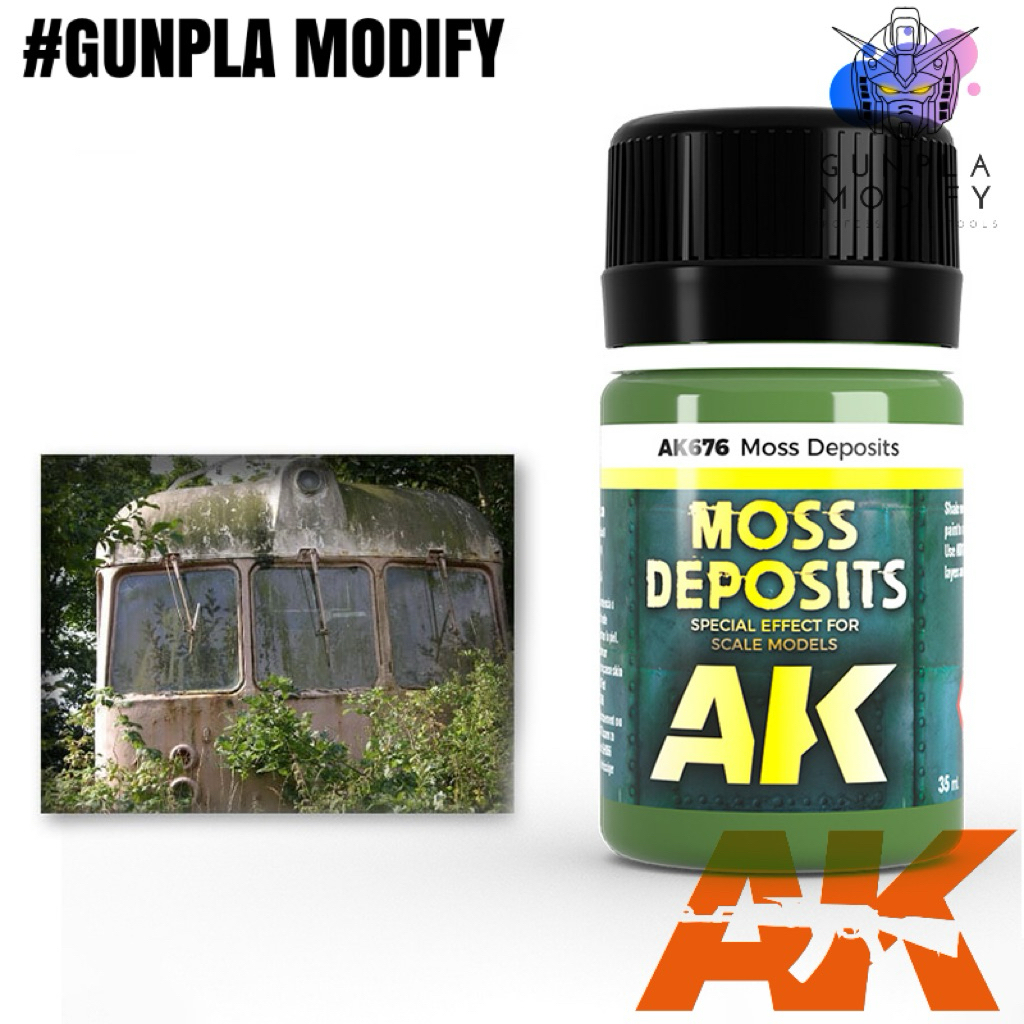AK INTERACTIVE (AK676) Moss Deposit สีอินาเมล สำหรับทำคราบมอส ขนาด 35 ml
