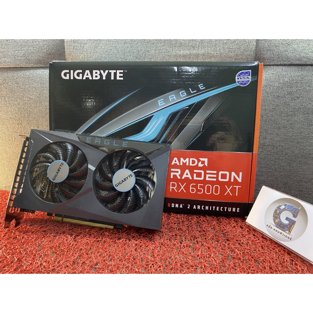 การ์ดจอ AMD RADEON RX 6500 XT 4GB GDDR6 - SAPPHIRE / GIGABYTE