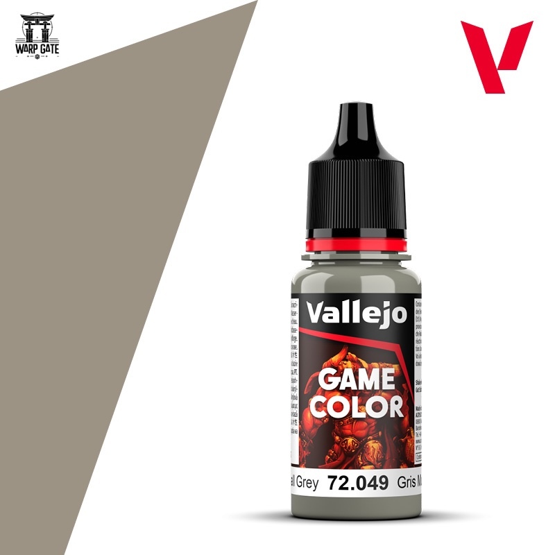 Vallejo- Game Color − Color 72049 Stonewall Grey วาเลโฮ สีกำแพงหิน สีอะคริลิคสูตรน้ำ