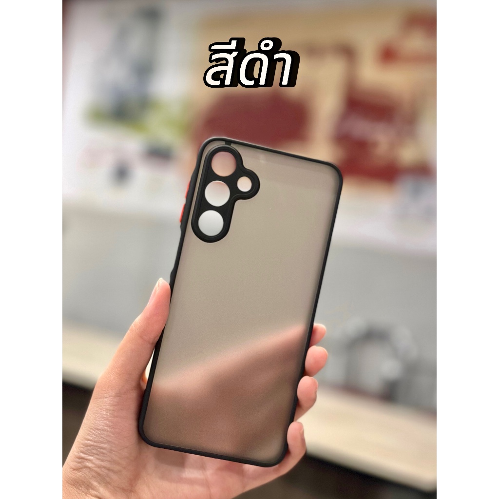 เคสขอบสี หลังขุ่น กันกล้อง รุ่น IPhone - i11 i13 i14 i14pro i14plus i14promax
