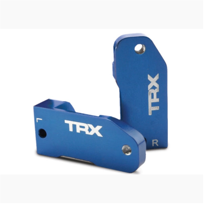TRAXXAS 3632 Caster blocks, 30-degree, ..-anodized 6061-T6 aluminum (left & right)/ suspension screw