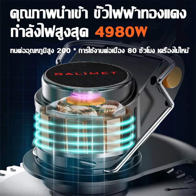 【รับประกัน 5ปี】elago เครื่องตัดหญ้าไฟฟ้าไร้สาย แบบพกพา ปรับได้ ยืดหด 5000mAh*2 อุปกรณ์ครบชุด พร้อมแบตเตอรีลิเธียมแท้ thumbnail 8