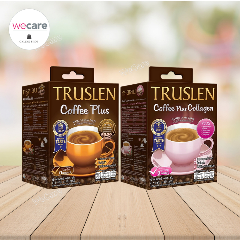 Truslen Coffee Plus / Collagen กล่อง 40ซอง ทรูสเลน คอฟฟี กาแฟ