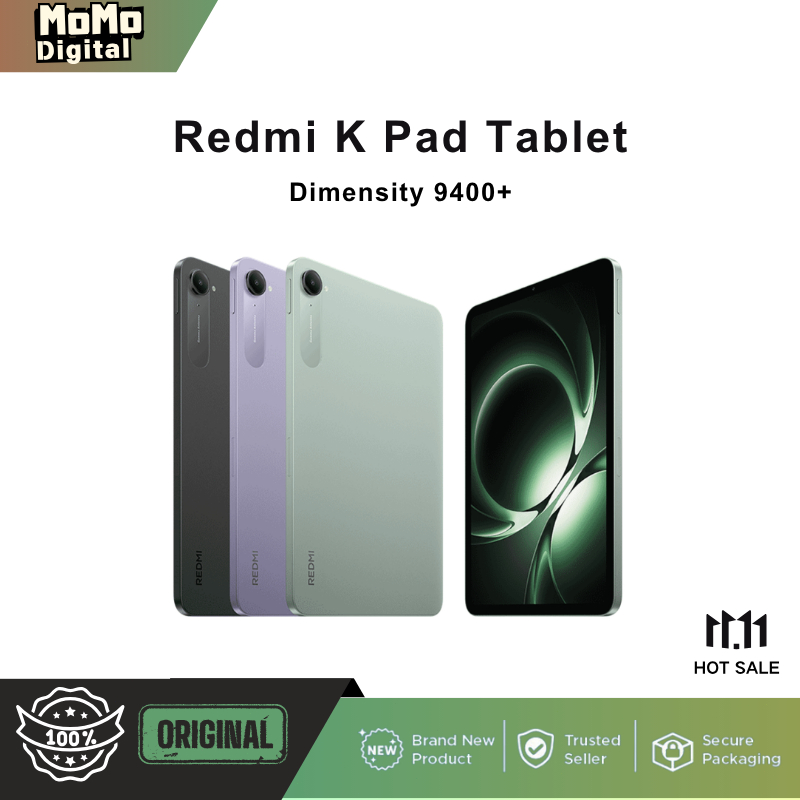 Xiaomi Redmi K Pad Tablet Dimensity 9400+ Immortalis-G925 7500 mAh 67W wired 8.8  inches / 165Hz / 1